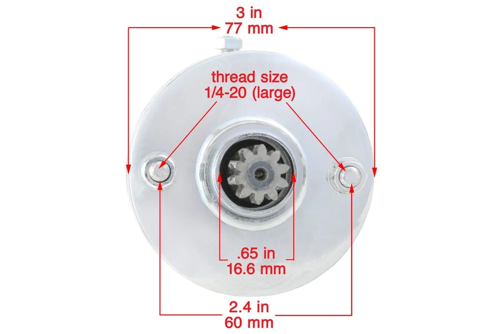 Chrome Starter for Harley Flh Electra Glide 1200 1340 X171579