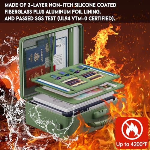 Fireproof Document Bag with Lock S63958
