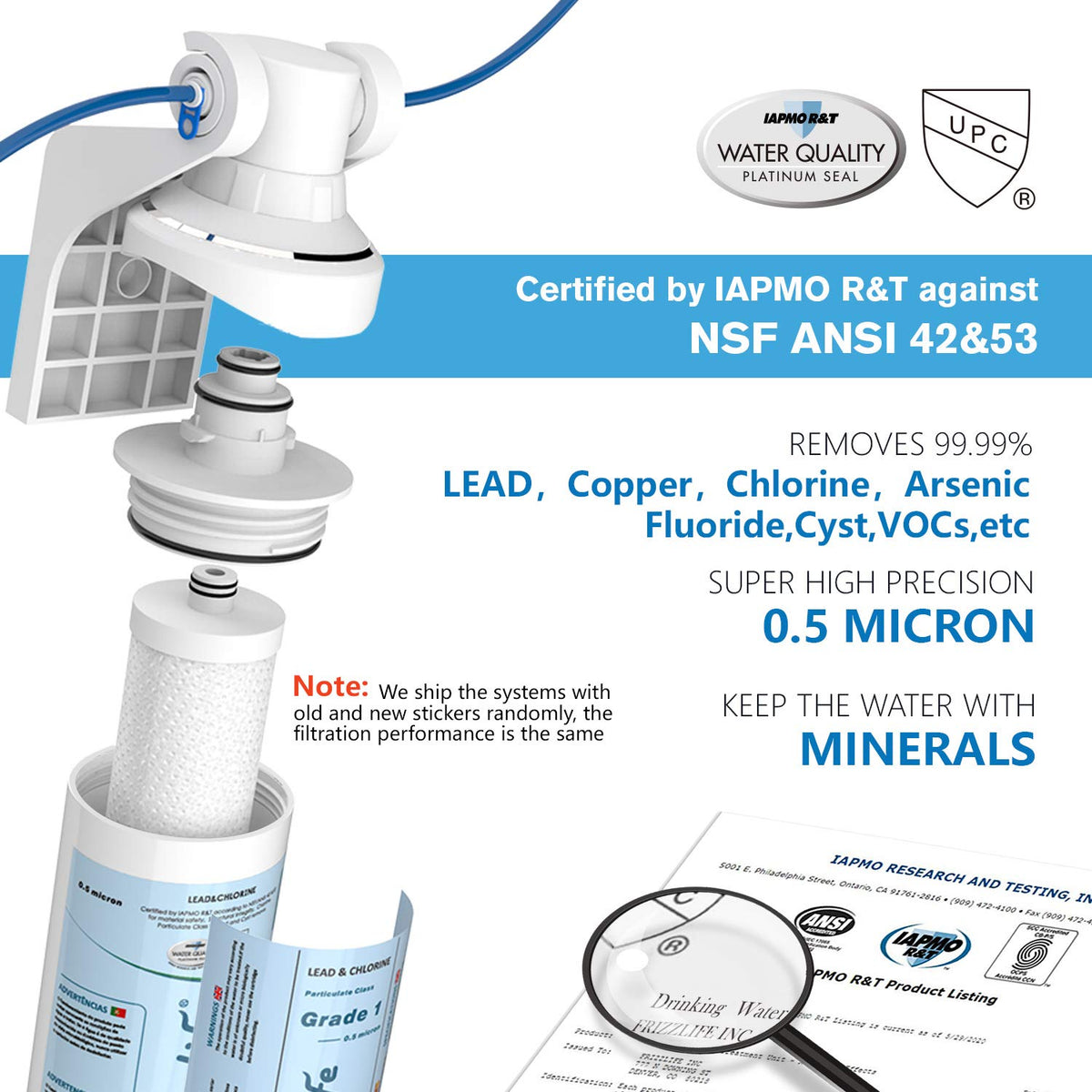 Under Sink Water Filter with Dedicated Faucet Z9655