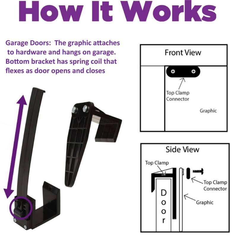Double Garage Door Decor L9381