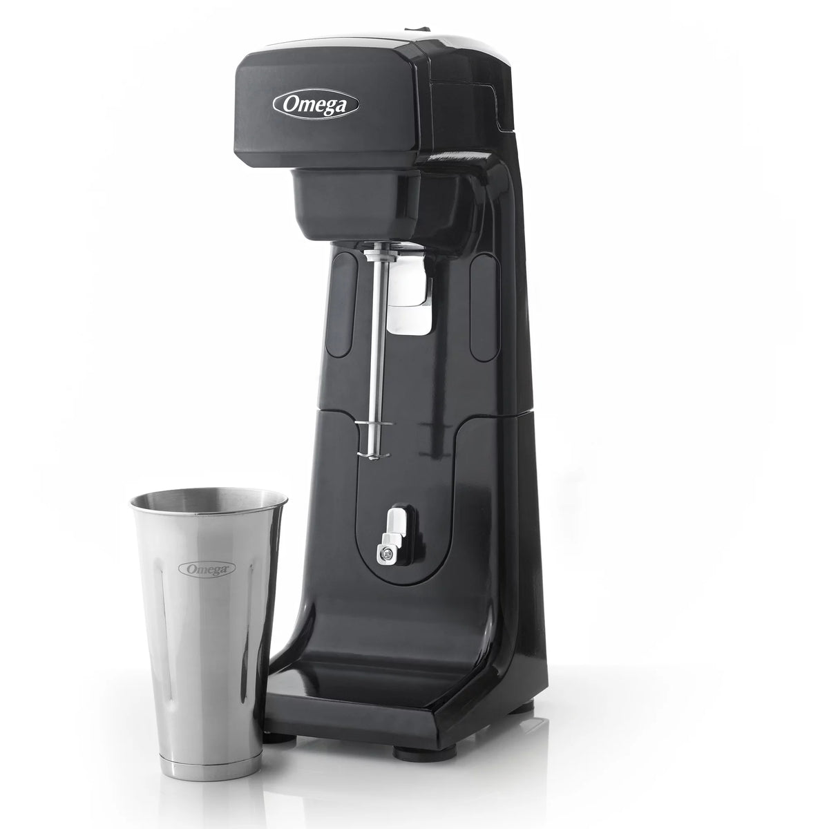 Black Single Spindle Milkshake Maker with 28oz Stainless Steel Cup R8087