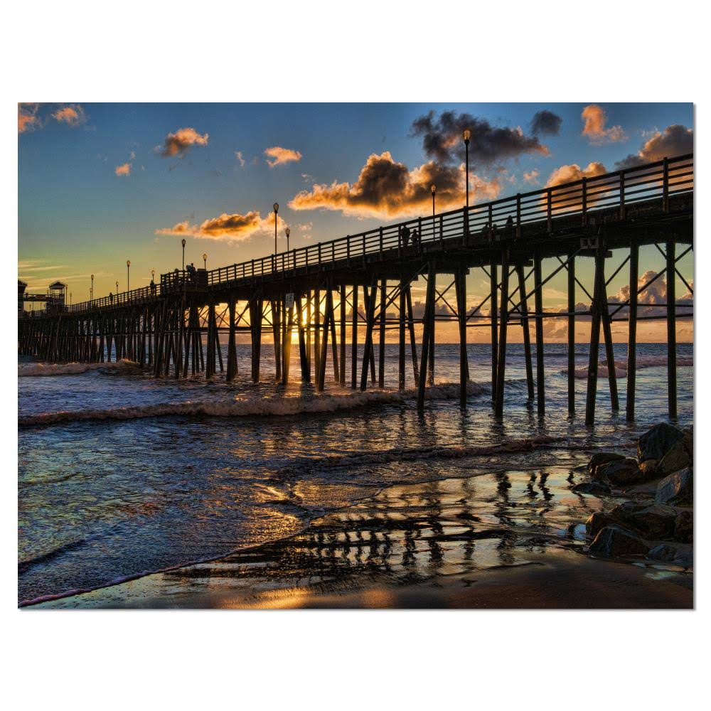 Modern Seascape Canvas Artwork P2375