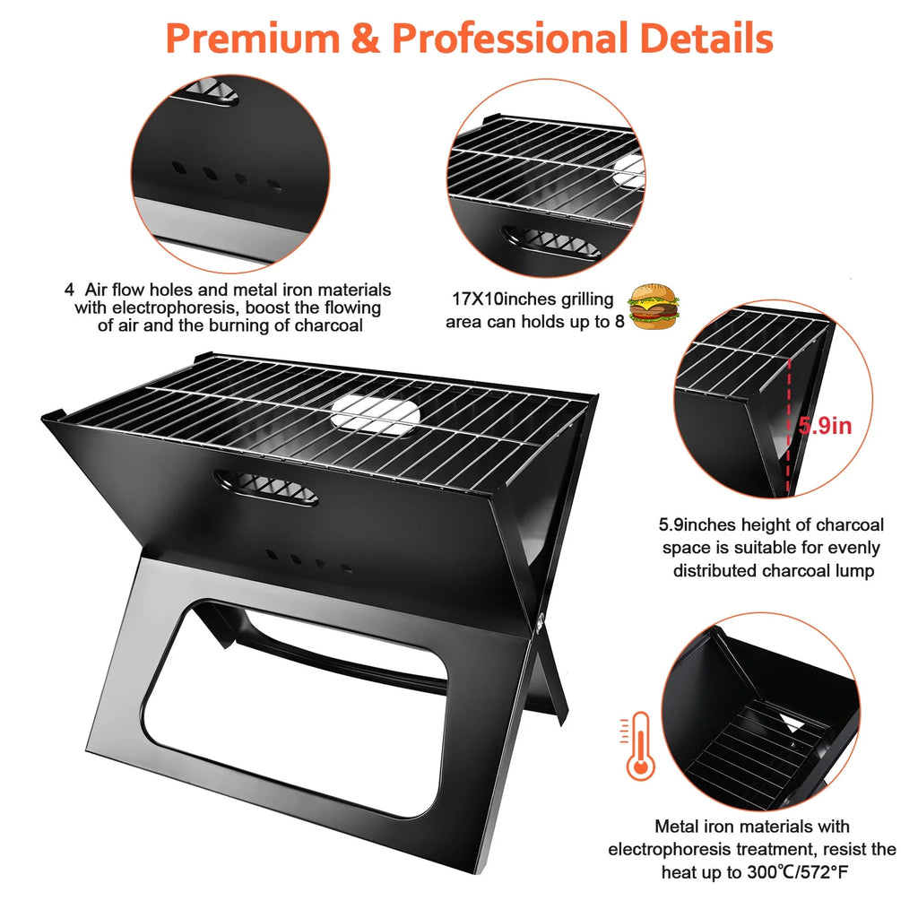 Portable Foldable Charcoal BBQ Grill I3748