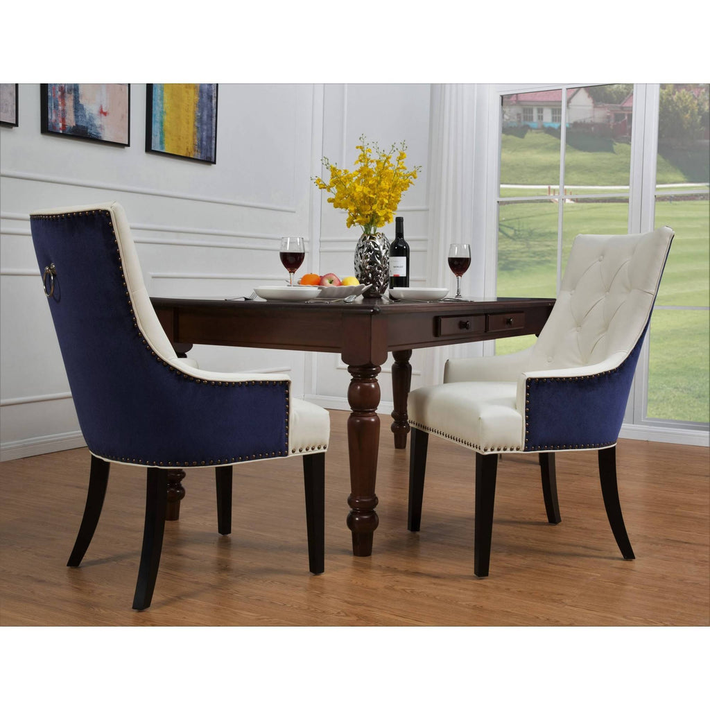 Button Tufted PU Leather Dining Side Chair C561446