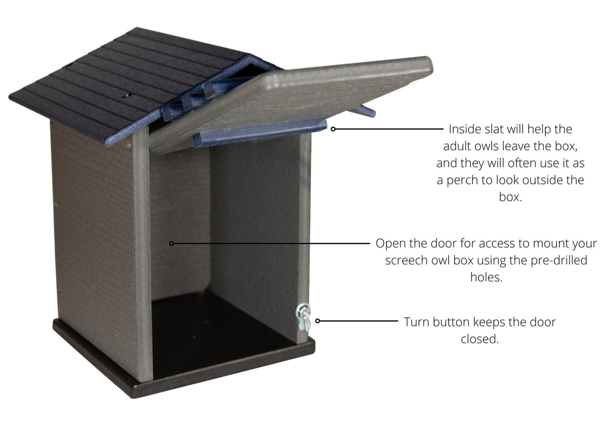 Poly Screech Owl House J36544