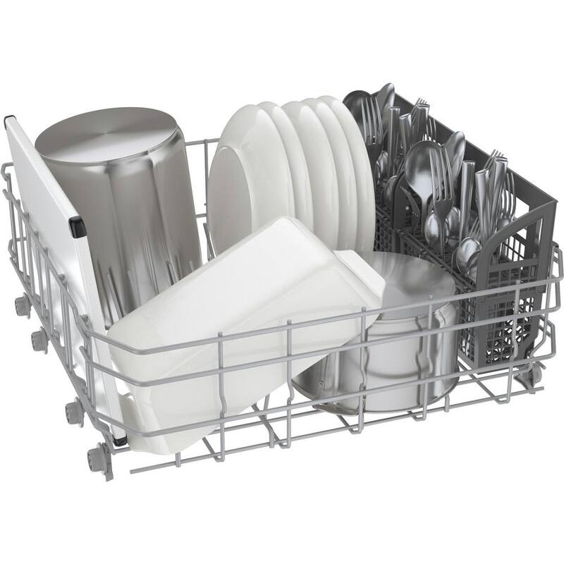 White Front Control Tall Tub Dishwasher with Stainless Steel Tub M3855