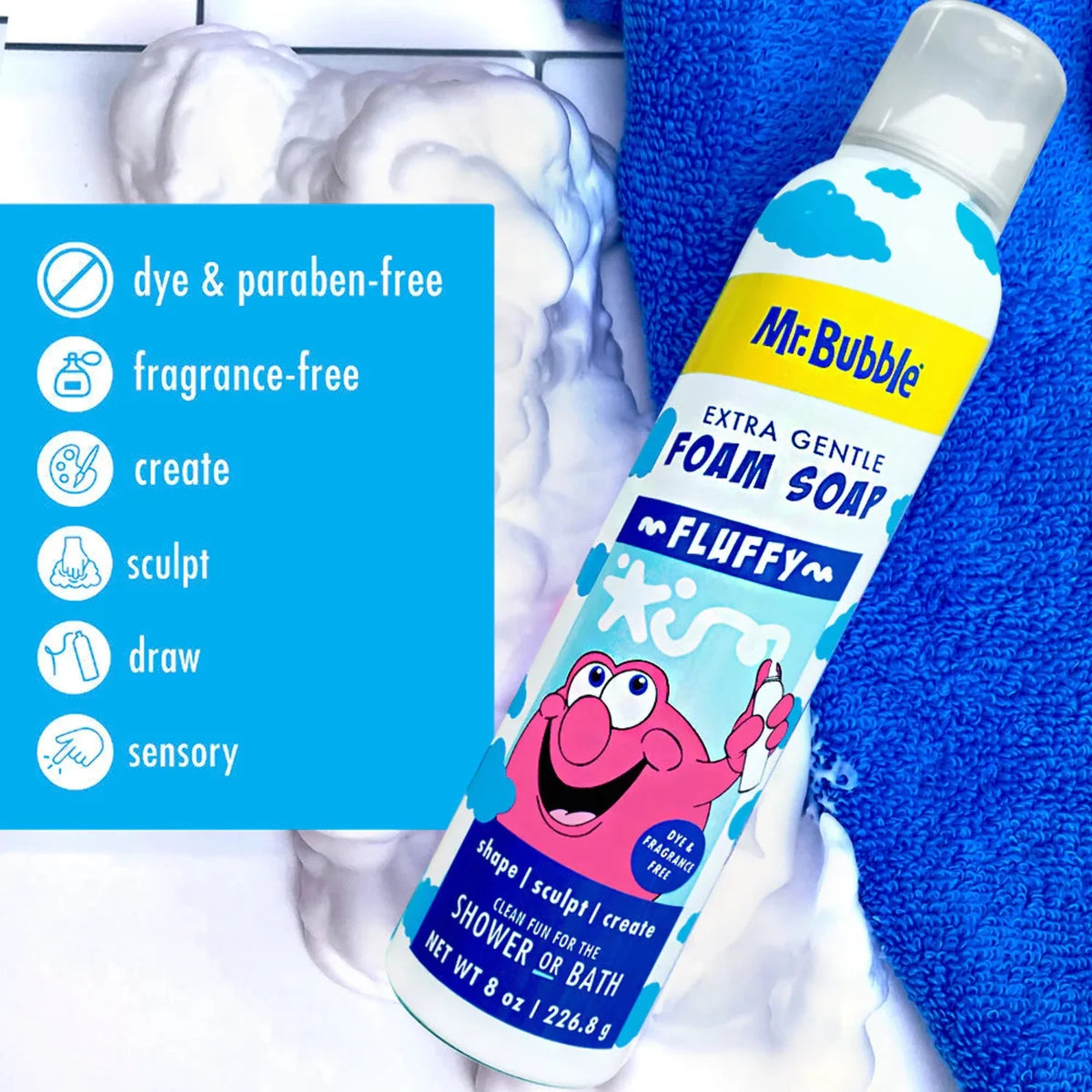 Extra Gentle Foam Bath Soap, 8 oz. I53885