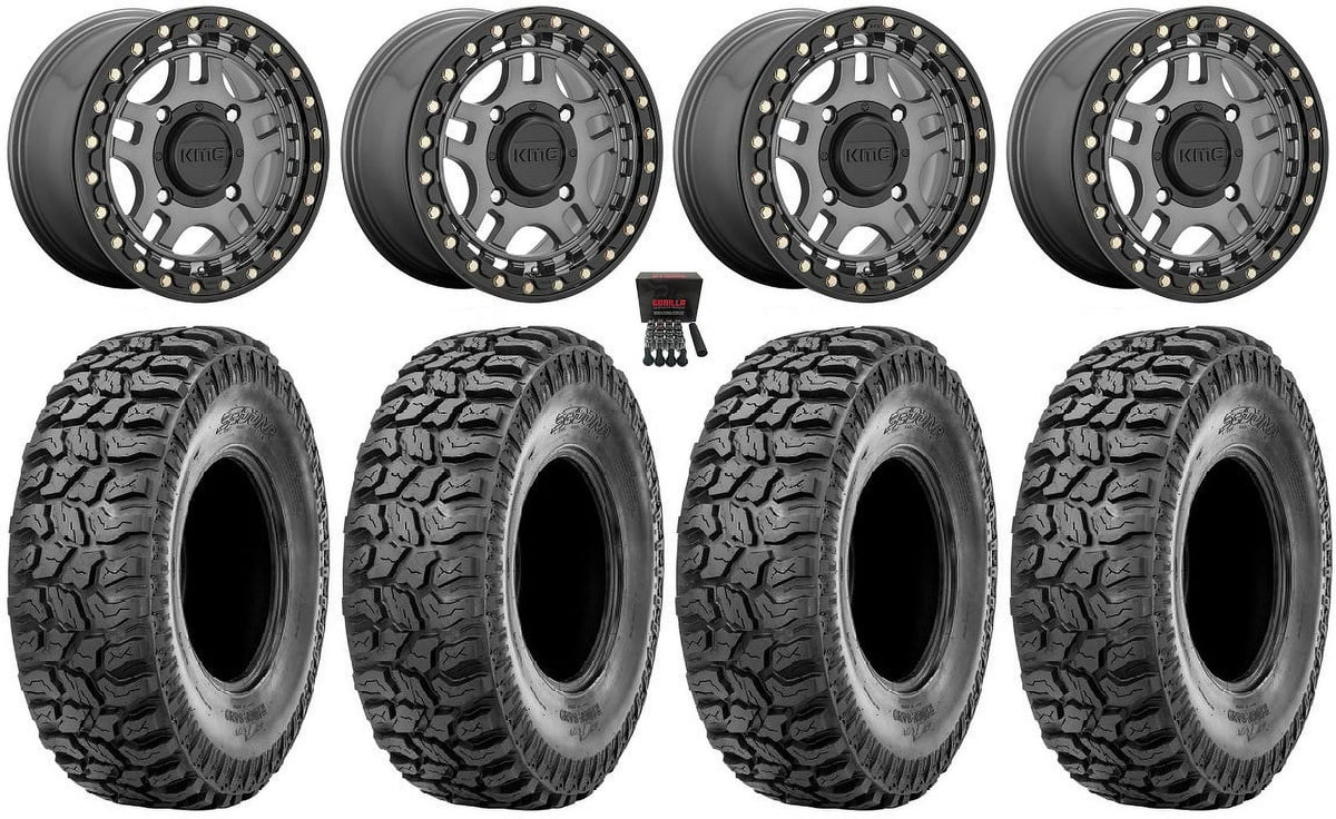 14" Gun Metal Wheels and 30" Tires O814