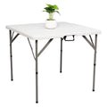 White Folding Table A878