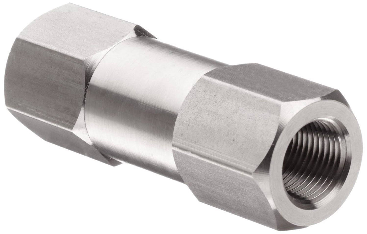 1/2 in 316 Stainless Steel Inline Poppet Check Valve H51965