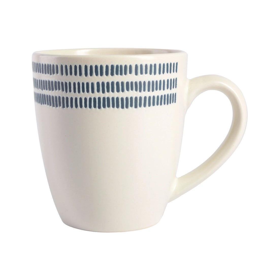 16-Piece White Stoneware Dinnerware Set I9871