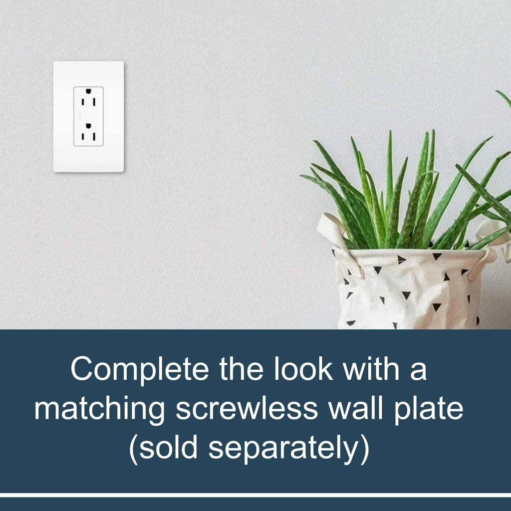 White 15-Amp 125-Volt Decorator Outlet 10-Pk T3625