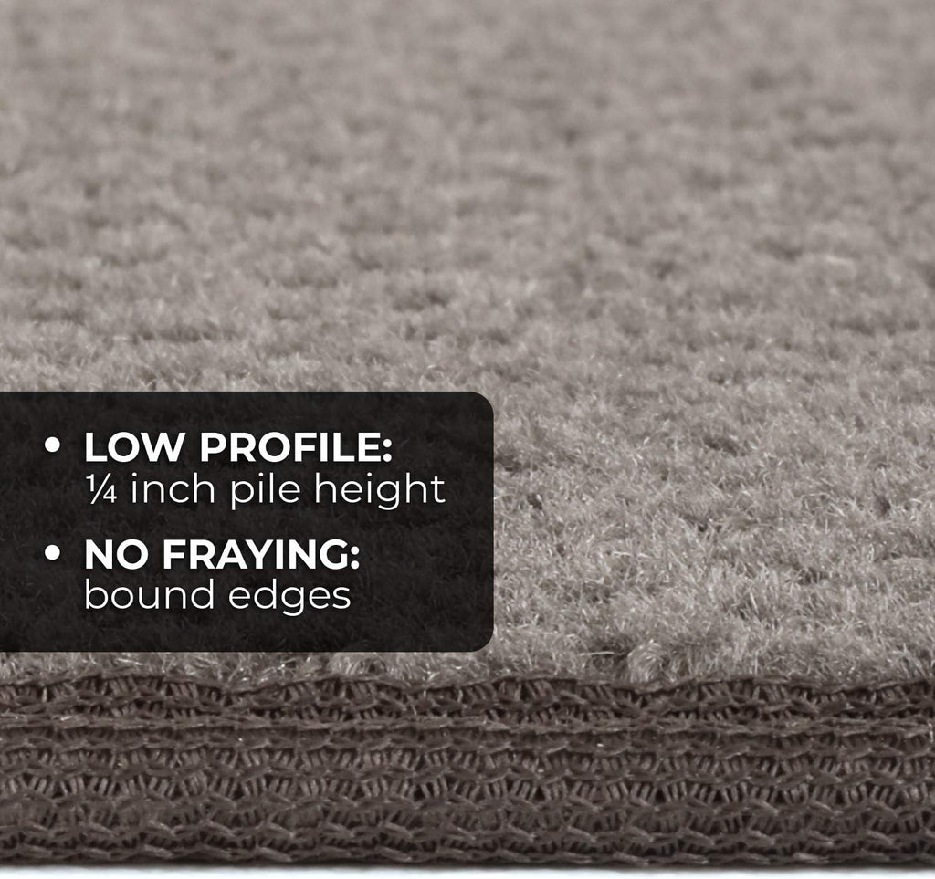 Gray 6 Feet X 36 Inches Skid-Resistant Carpet Runner R357879