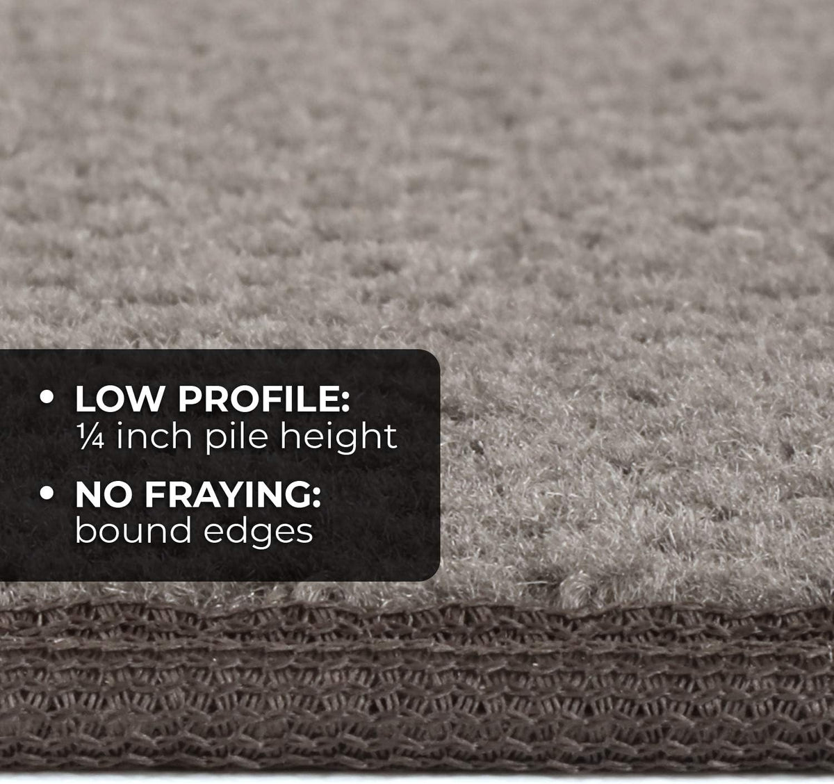 Gray 6 Feet X 36 Inches Skid-Resistant Carpet Runner R357879