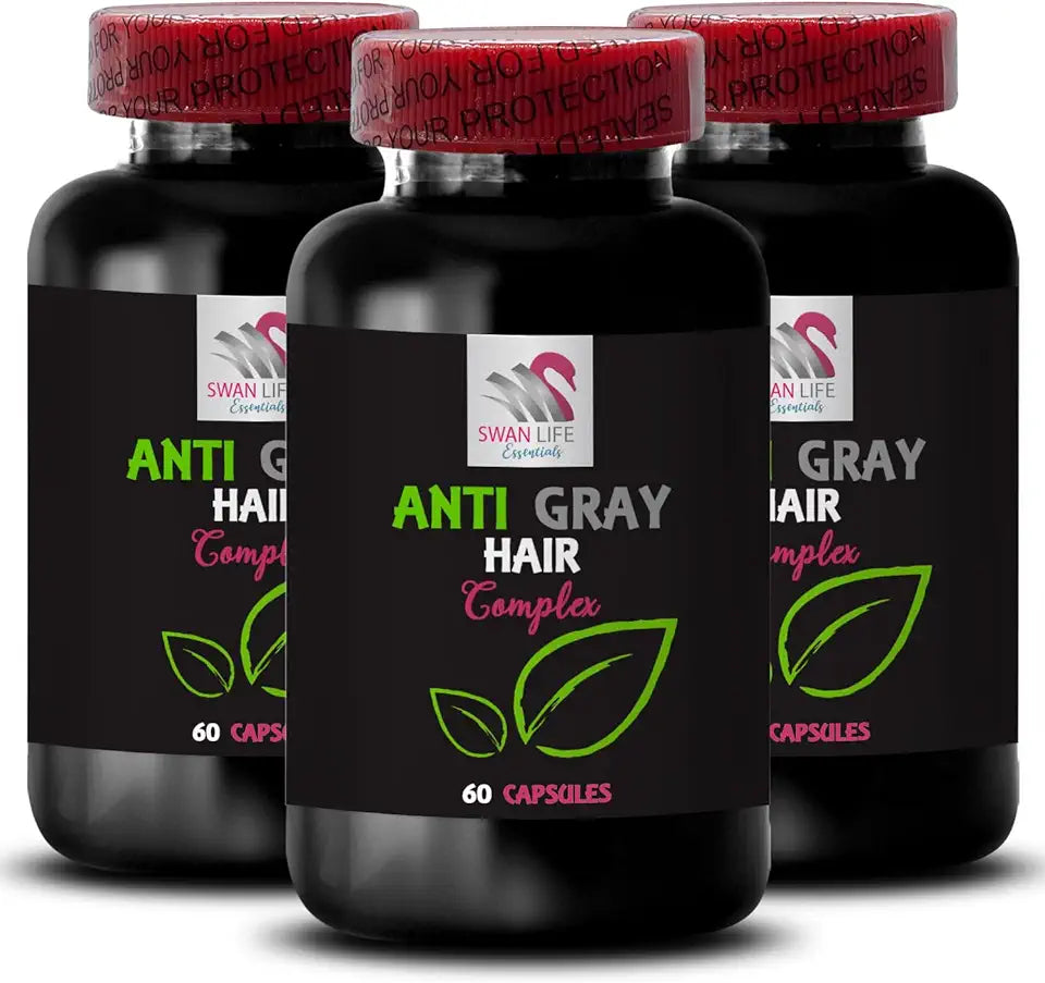 Anti Gray Hair Supplement 3 Bot 180 Caps Y72015
