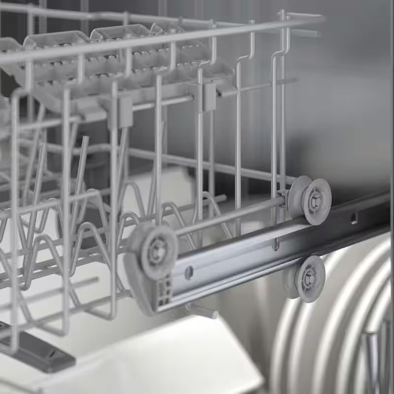 White Front Control Tall Tub Dishwasher with Stainless Steel Tub M3855