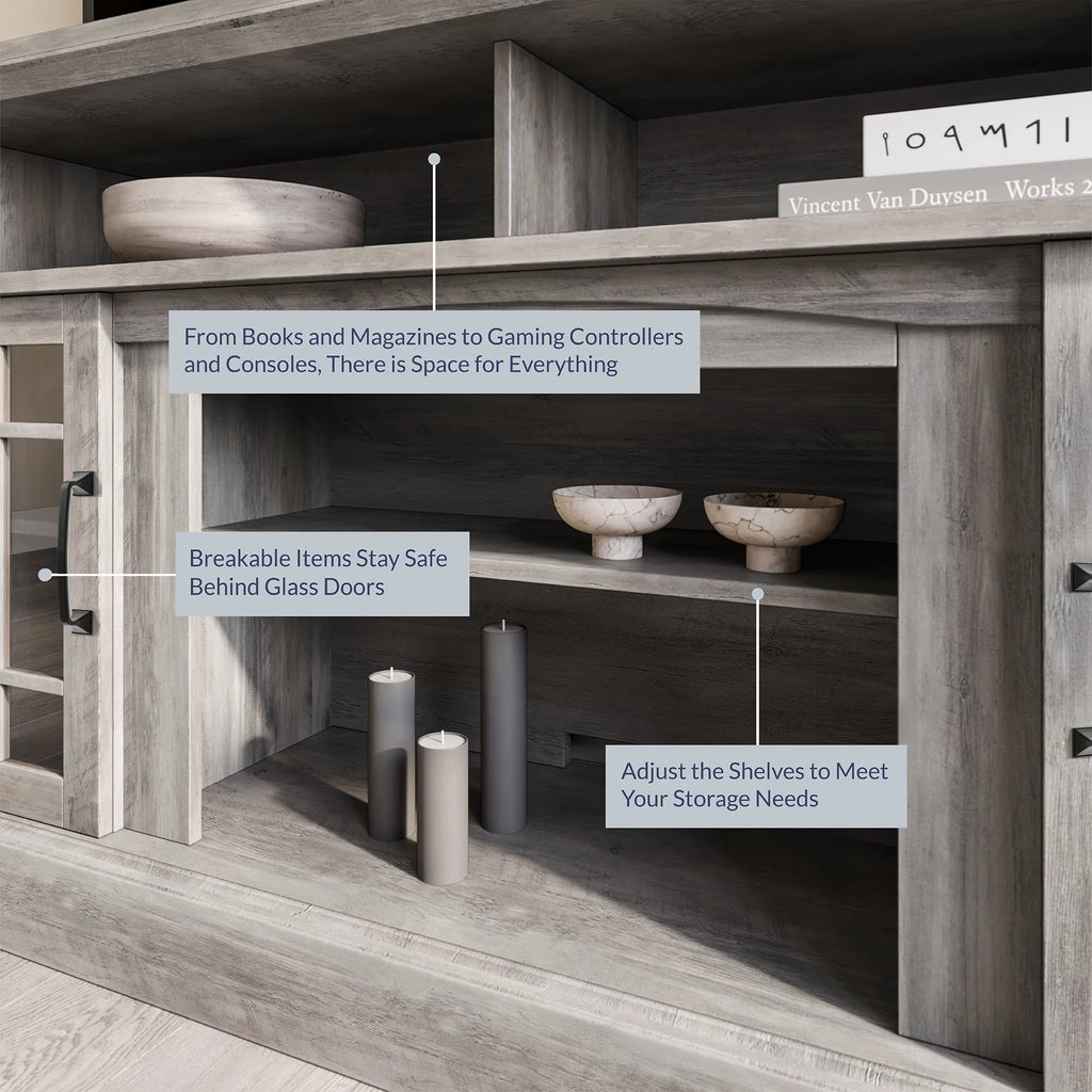 Gray Wash TV Stand O7652