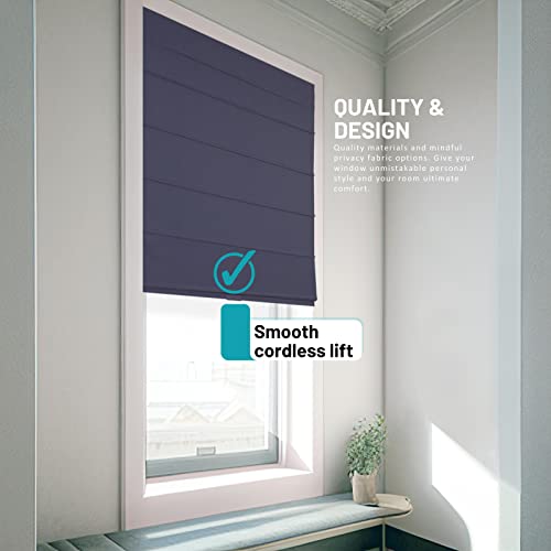 Blackout Roman Window Shade, 33" W X 64" H S4649