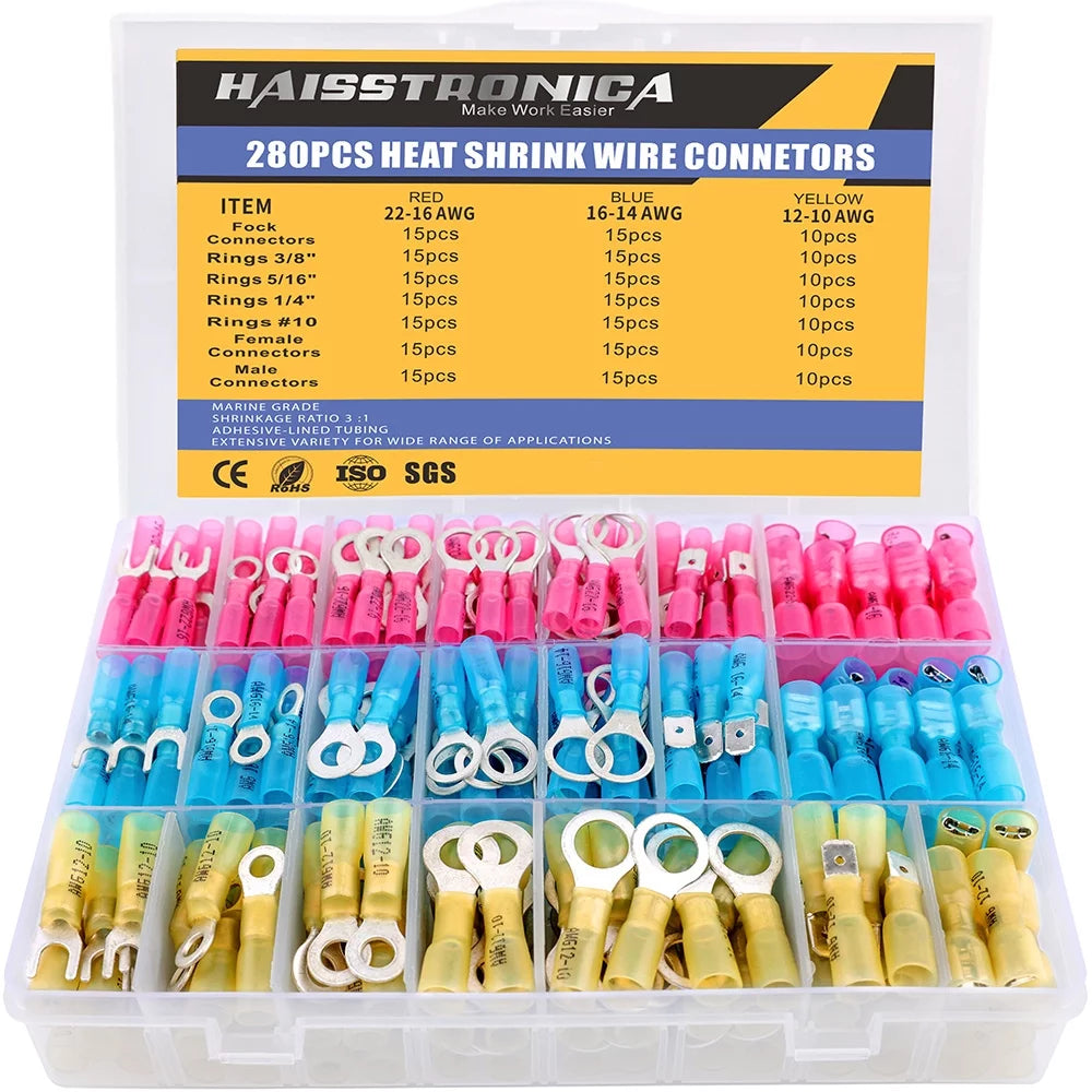 280PCS Heat Shrink Wire Connectors Kit R39161