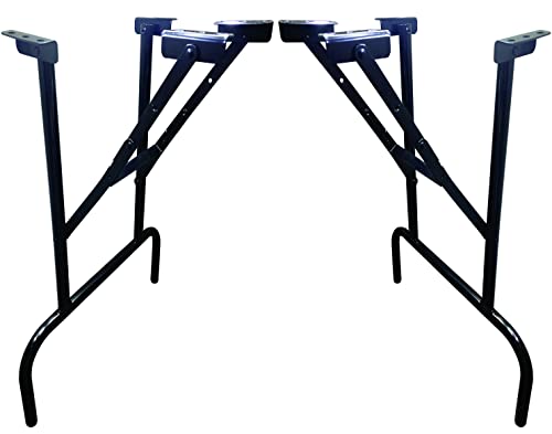 27 In Steel Powder Coated Gloss Black Folding Table Legs (4) E6848