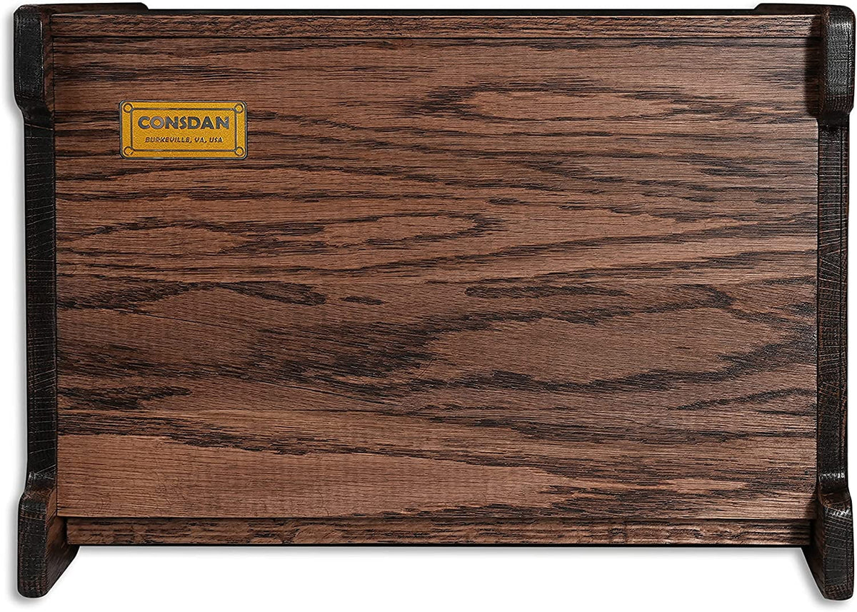 Solid Wood Oak Bread Box with Clear Window B872