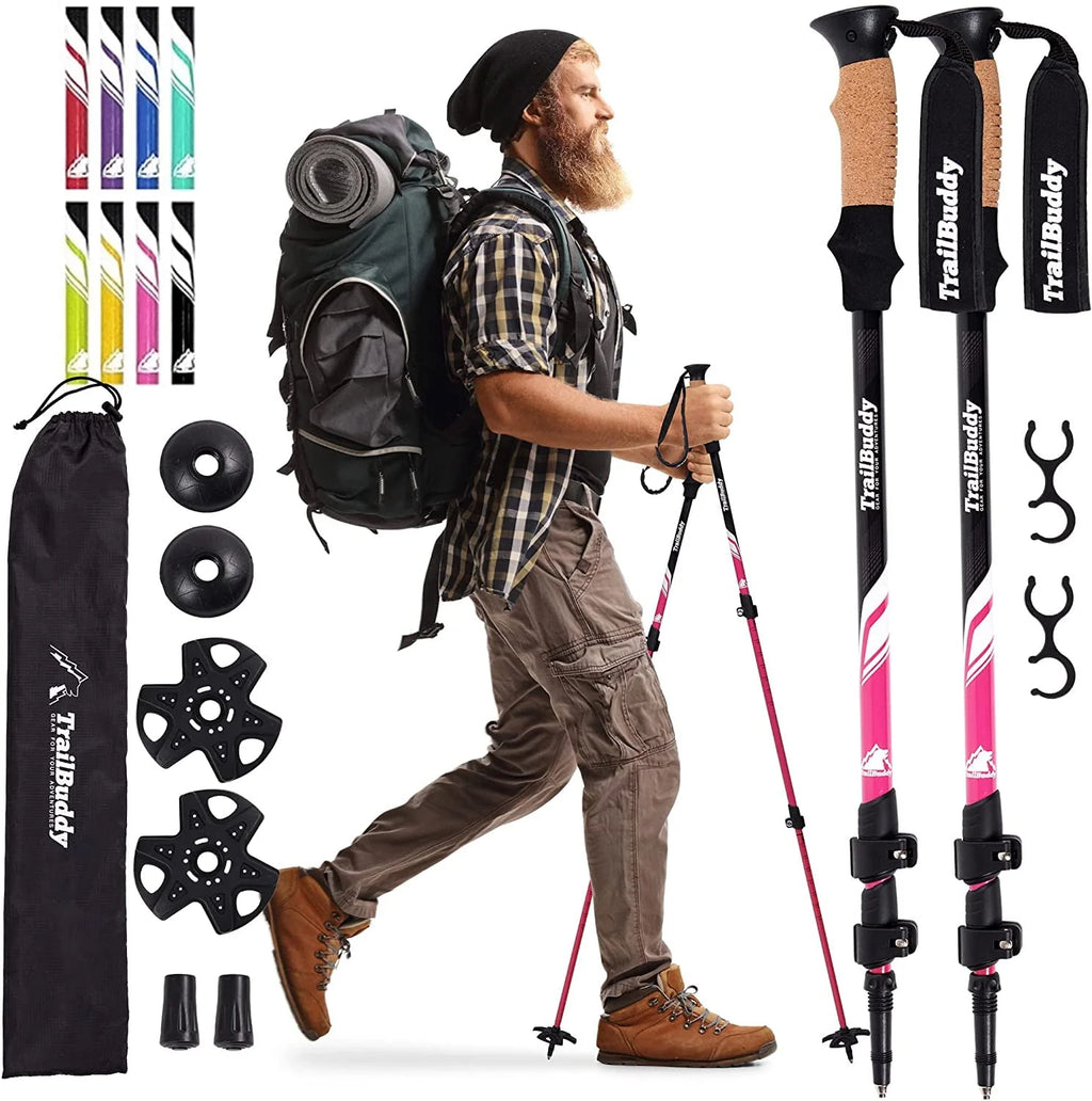 Lightweight Aluminum Adjustable Trekking Poles X6859