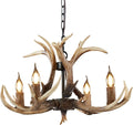 4 Lights Resin Deer Chandelier B51384