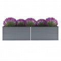 Galvanized Steel Garden Raised Bed Gray O533
