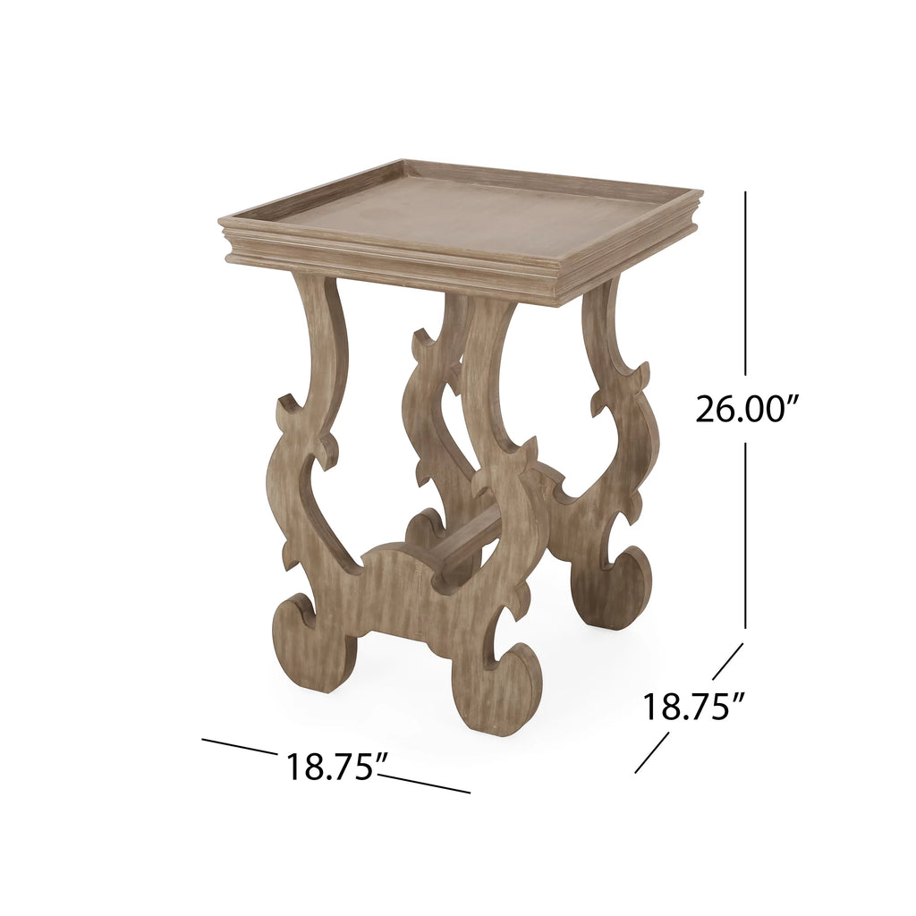 Faux Wood Accent Table Z56179