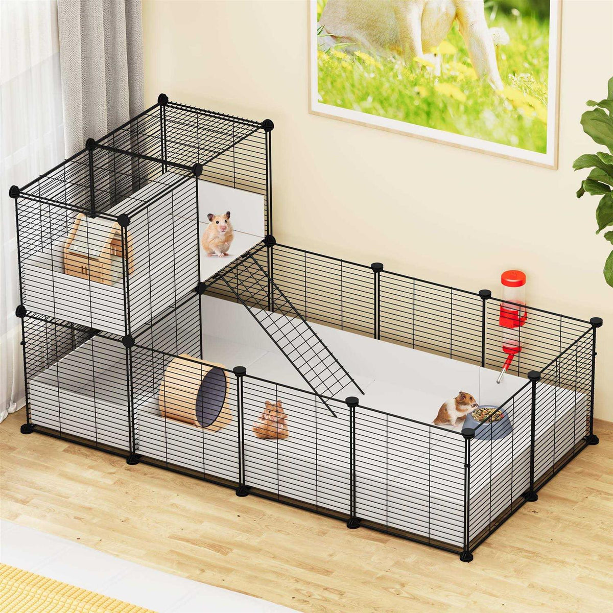 Guinea Pig Cage with Waterproof Plastic Liner L577