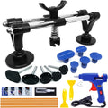 Auto Body Repair Tool Kit with Double Pole Bridge Dent Puller and Glue Set F991791