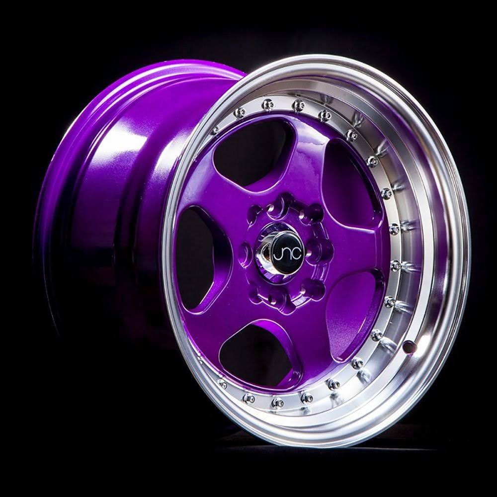 15 inch Candy Purple Machined Lip Wheel J10047