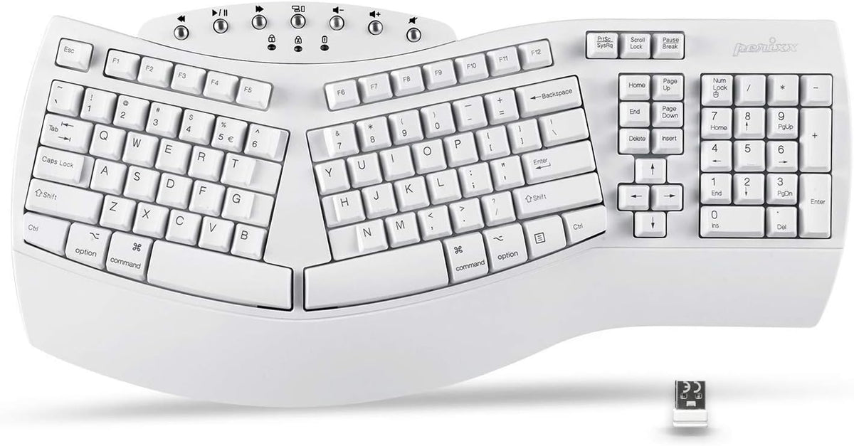 Ergonomic Split Keyboard, Black, US English Layout, Pack of 2 G641