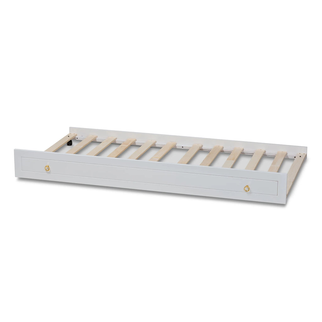 White Finished Wood Twin Size Trundle S166603