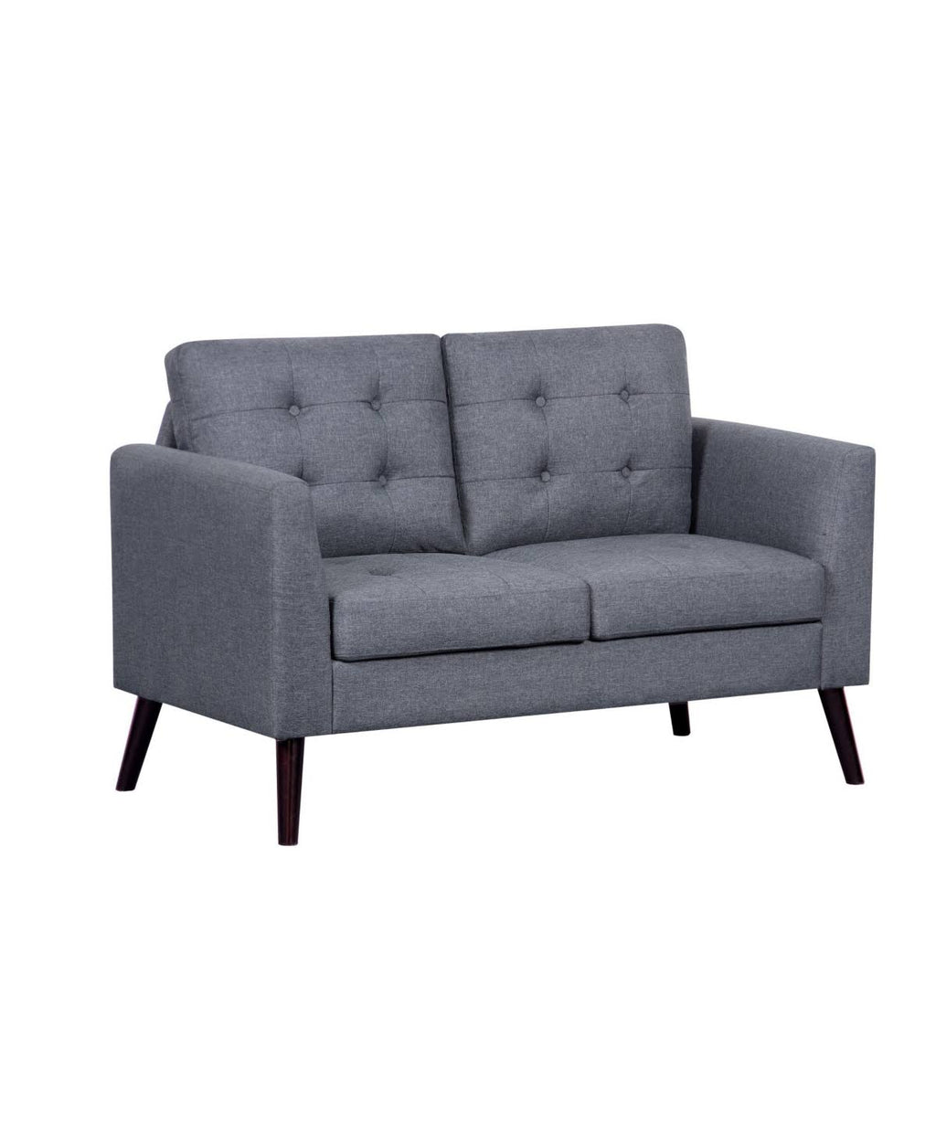 Gray Fabric Loveseat S983