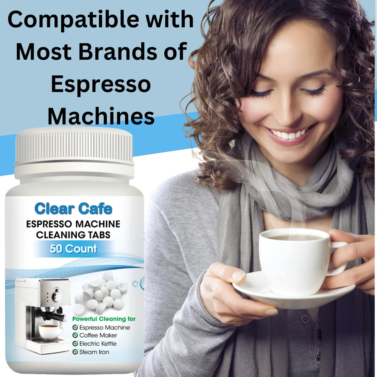 100 Count Espresso Machine Cleaning Tablets H174203