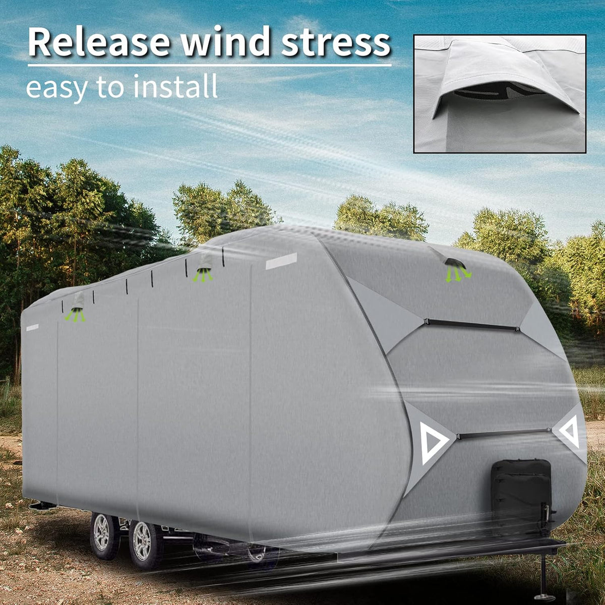 Travel Trailer Cover with Quick Side Door Access I79936