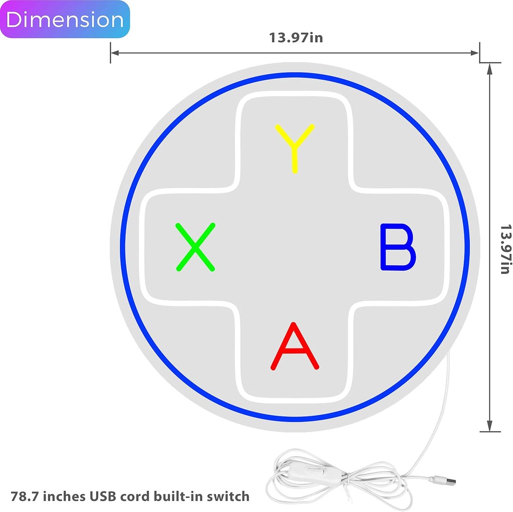 Game Controller LED Neon Sign Y38275