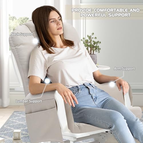 Blue Suede Rocking Chair Cushion Set X562