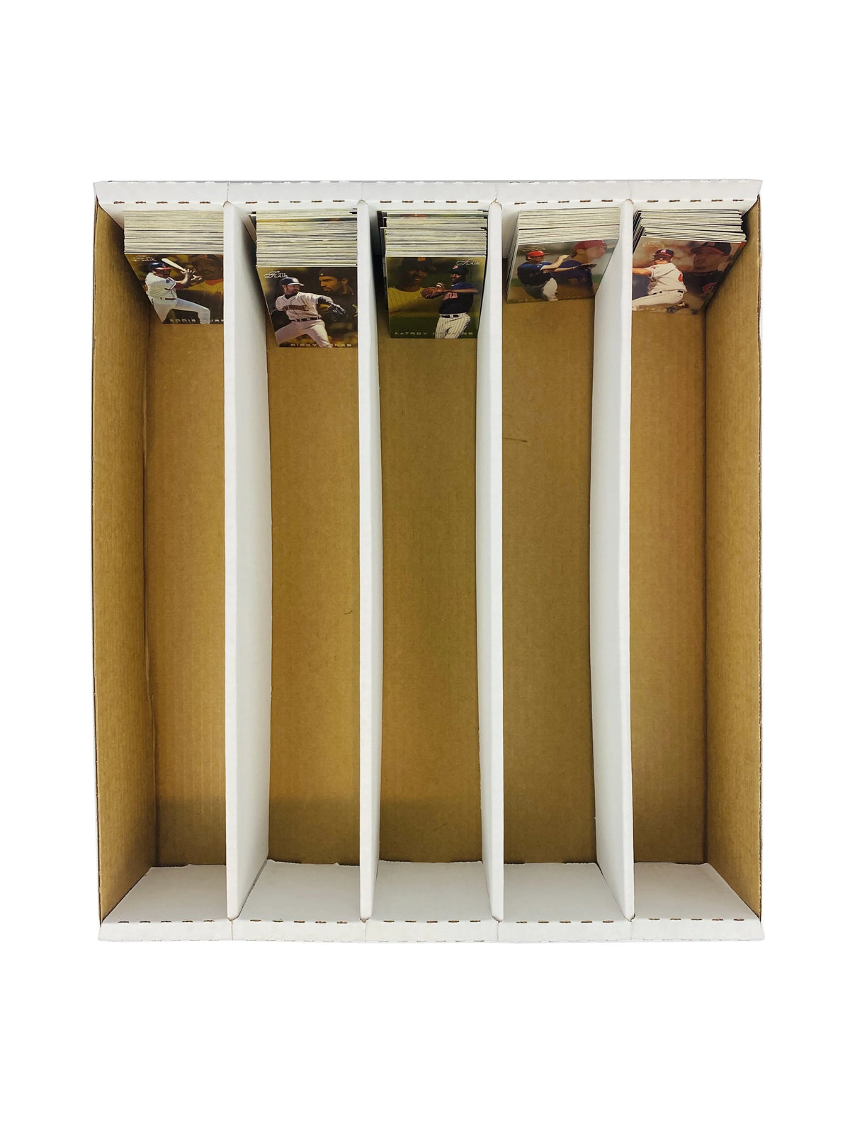 25 - 5000ct 5-Row Cardboard Trading Card Storage Boxes X184710