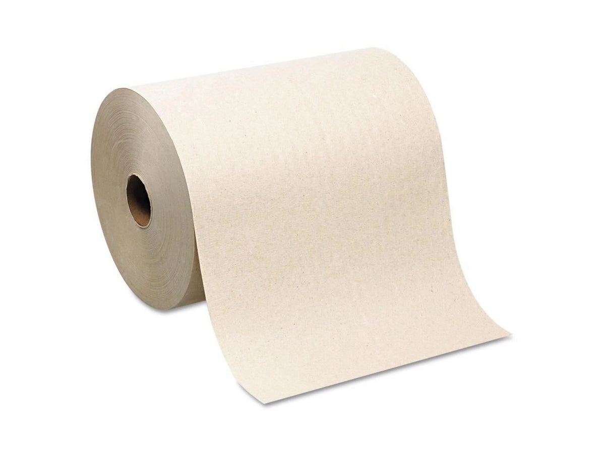 Brown Nonperforated Hardwound Roll Paper Towel 6 Rolls U21524