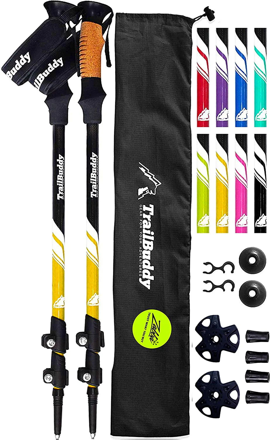 Lightweight Aluminum Adjustable Trekking Poles X6859
