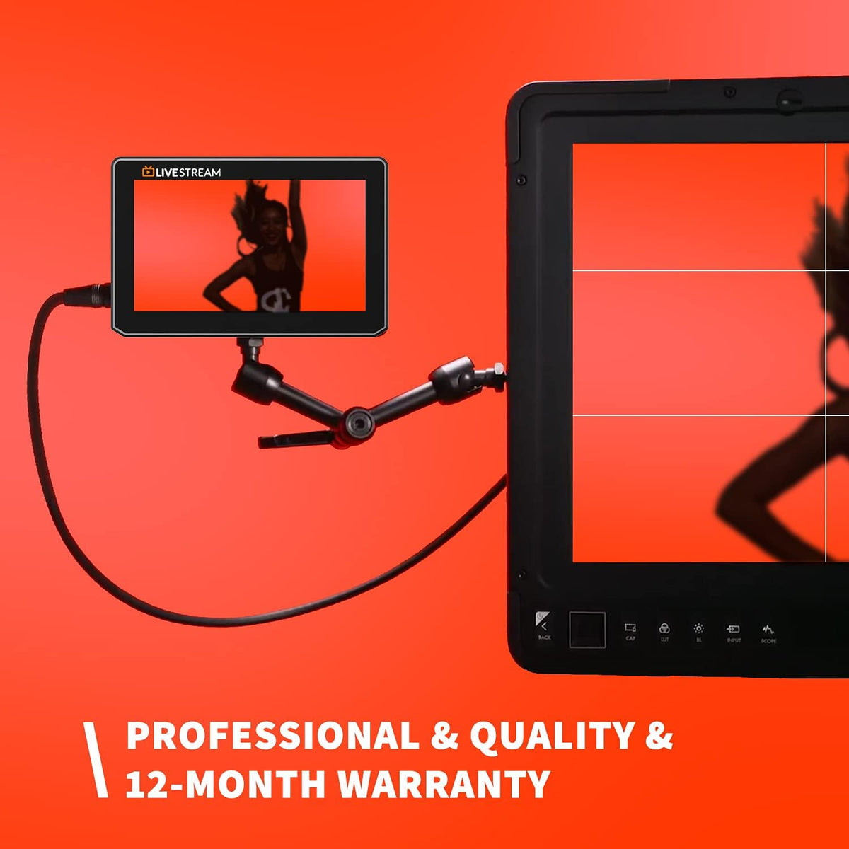 Black Mini 5 Inch 4k HDMI Camera Monitor M11045