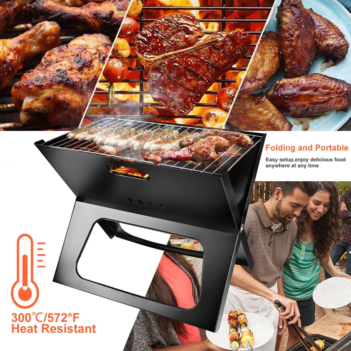 Portable Foldable Charcoal BBQ Grill I3748