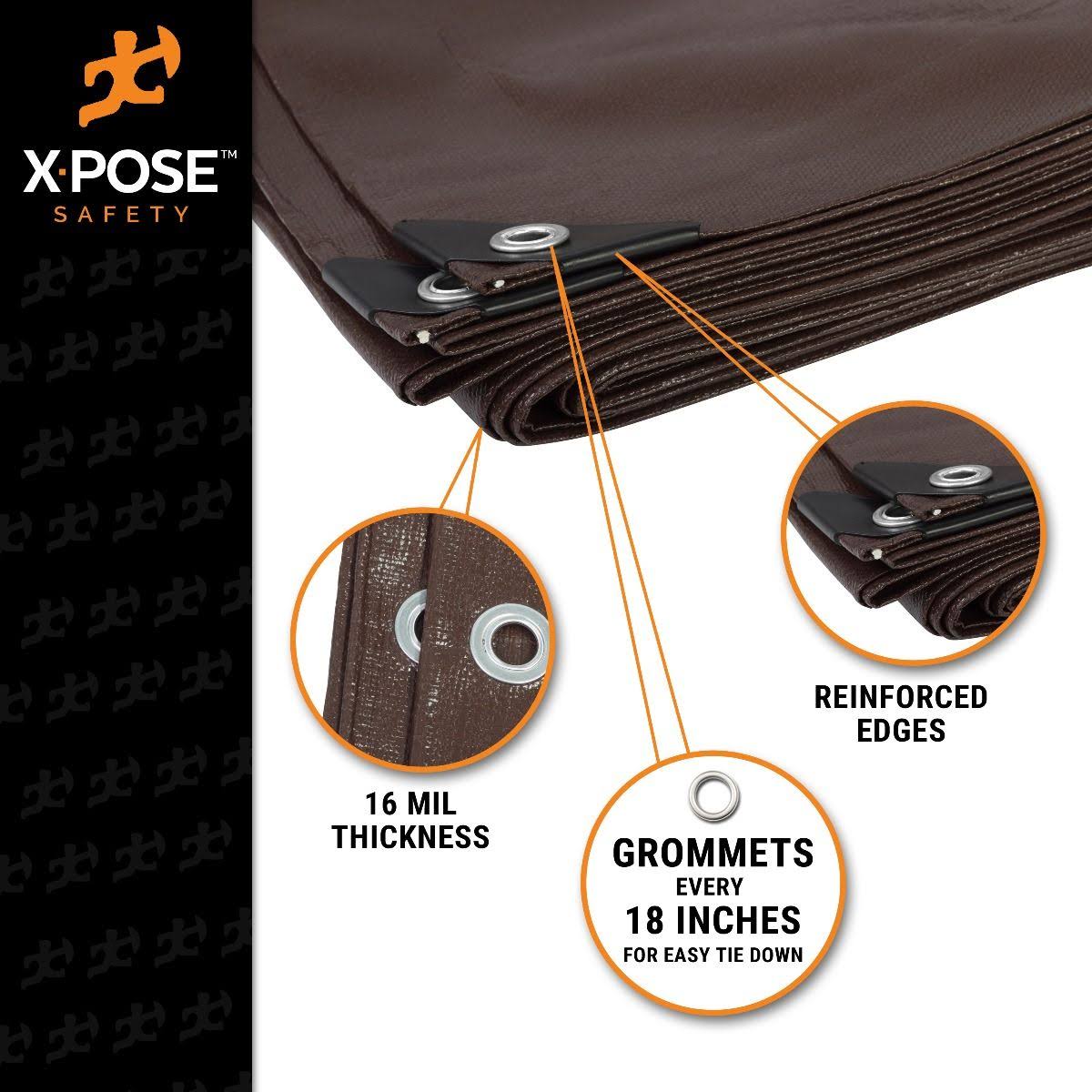 Brown Poly Tarps 8 x 10, Case of 8 R898