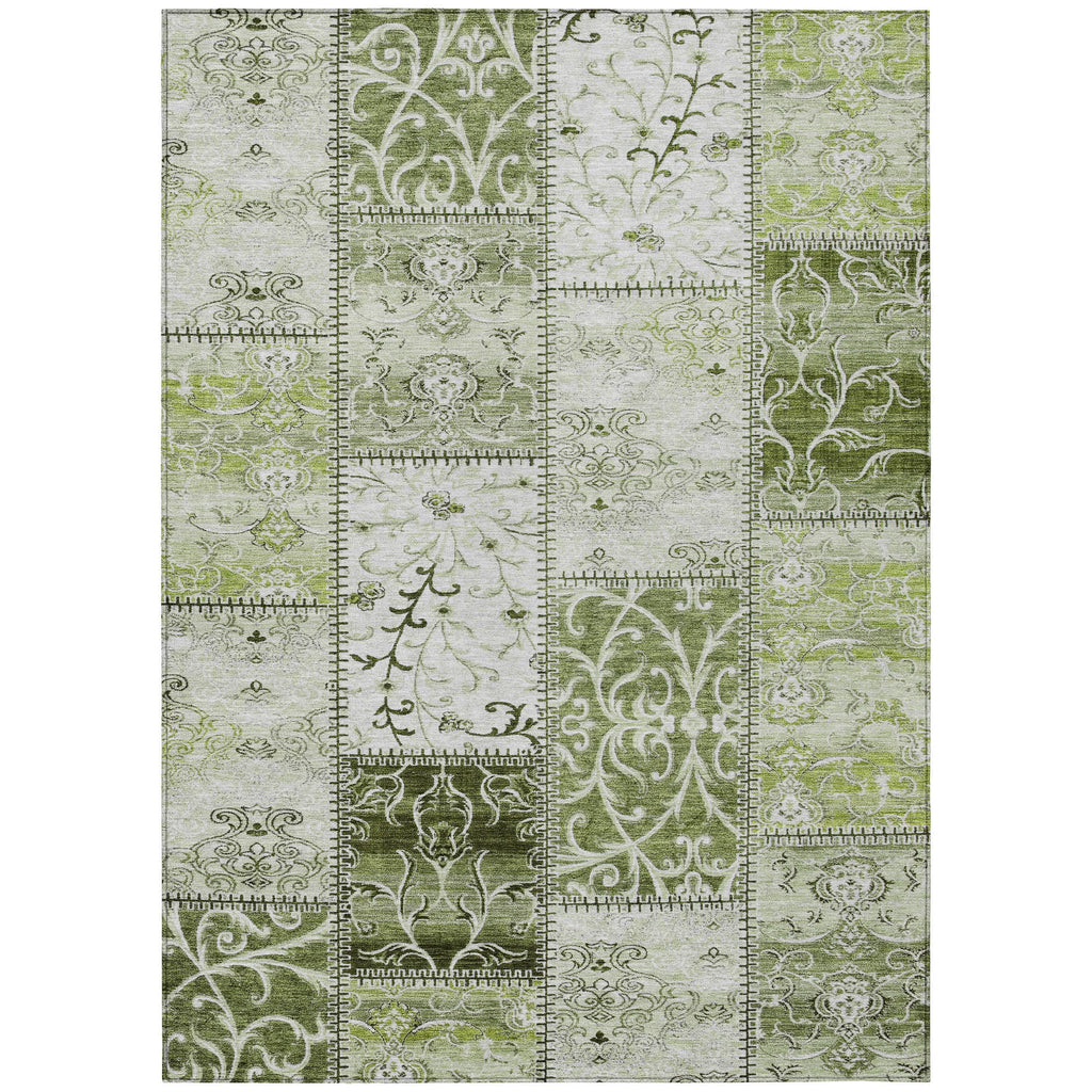 Green 9' x 12' Indoor Outdoor Area Rug L976