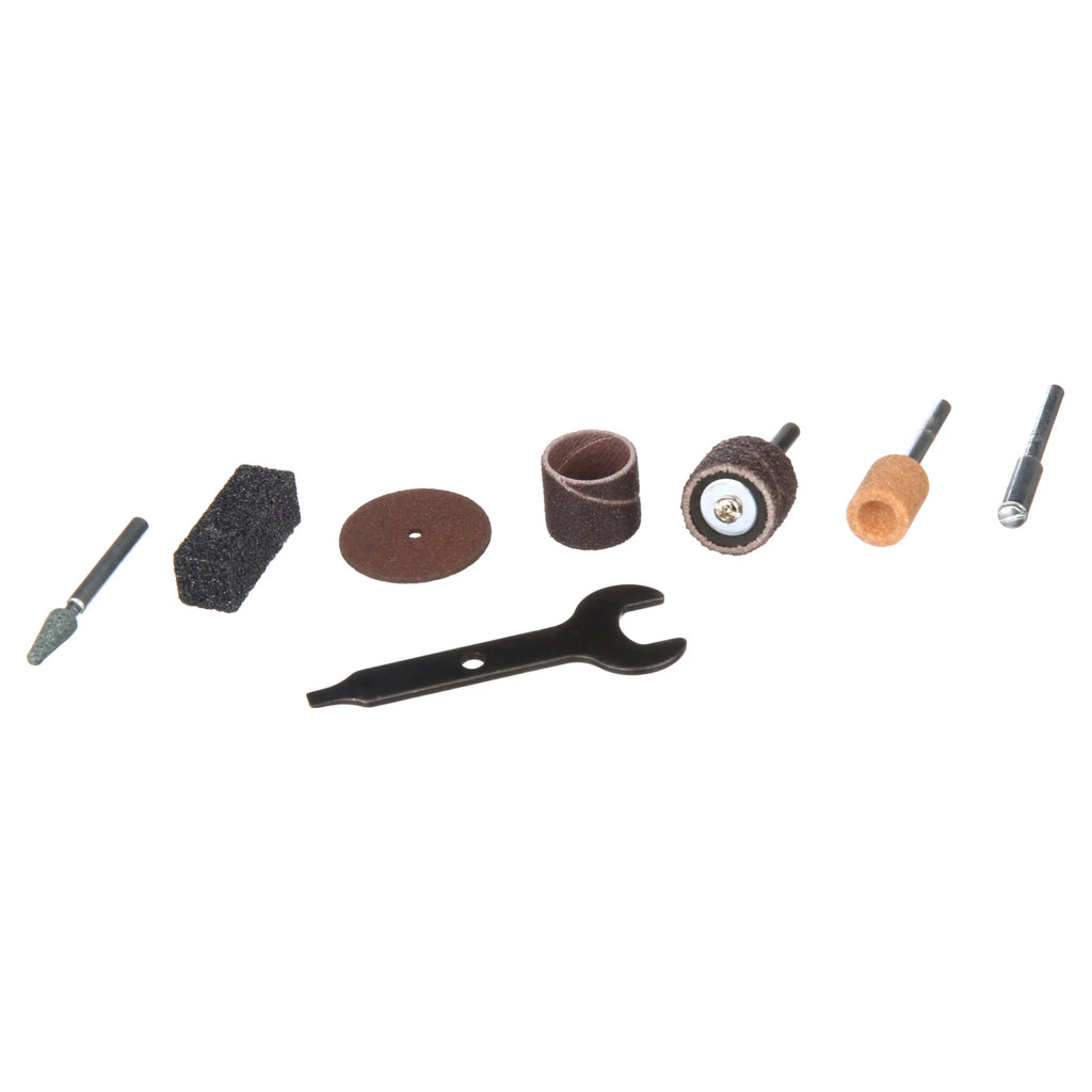 Single Speed Rotary Tool Kit with 7 Accessories V12381