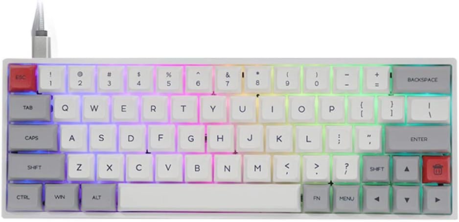 Gateron Optical Black Grey White Hot Swappable Mechanical Keyboard C26699