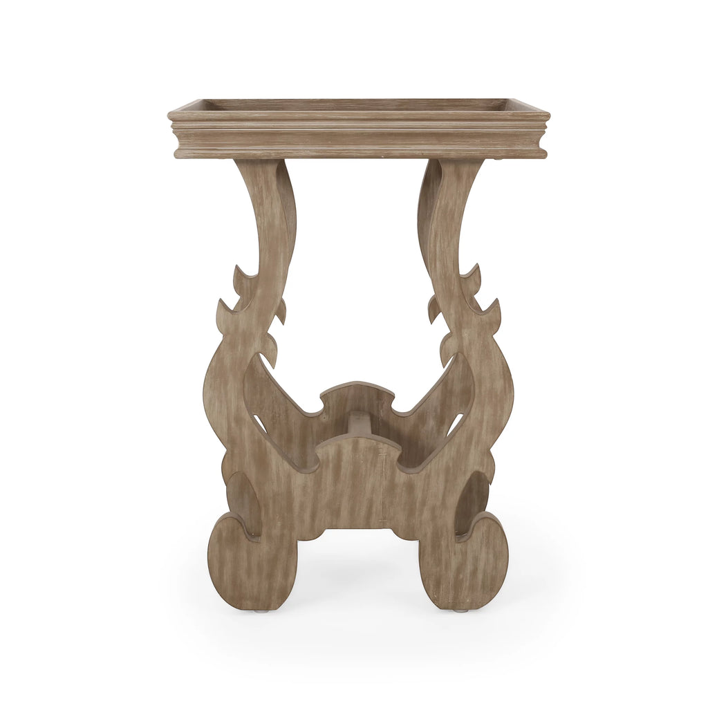 Faux Wood Accent Table Z56179