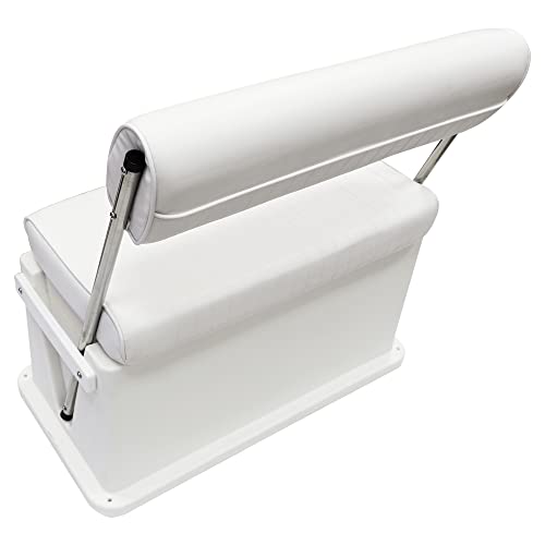 62 Quart White Swingback Cooler Storage Seat K266